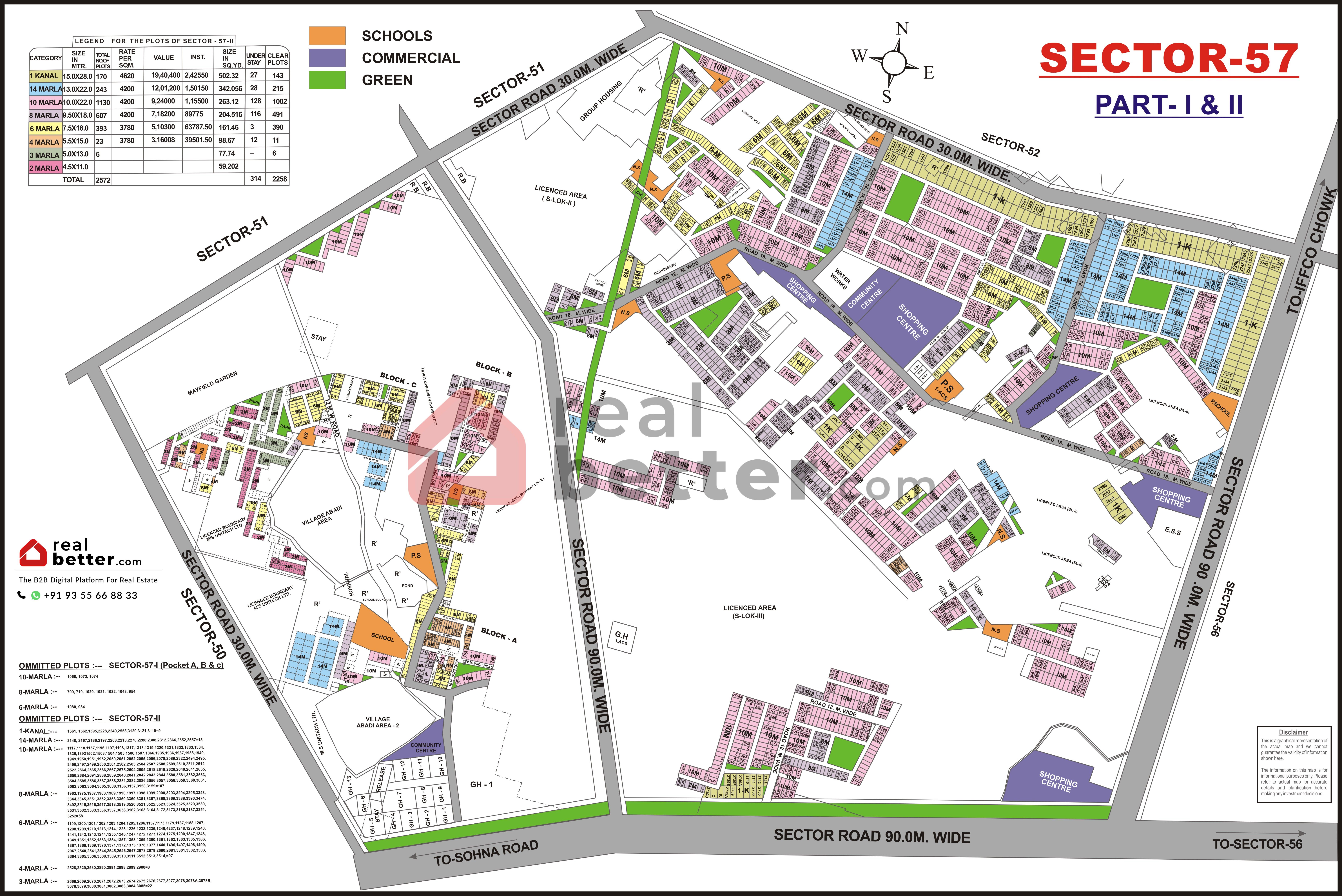 Sector 57 Map