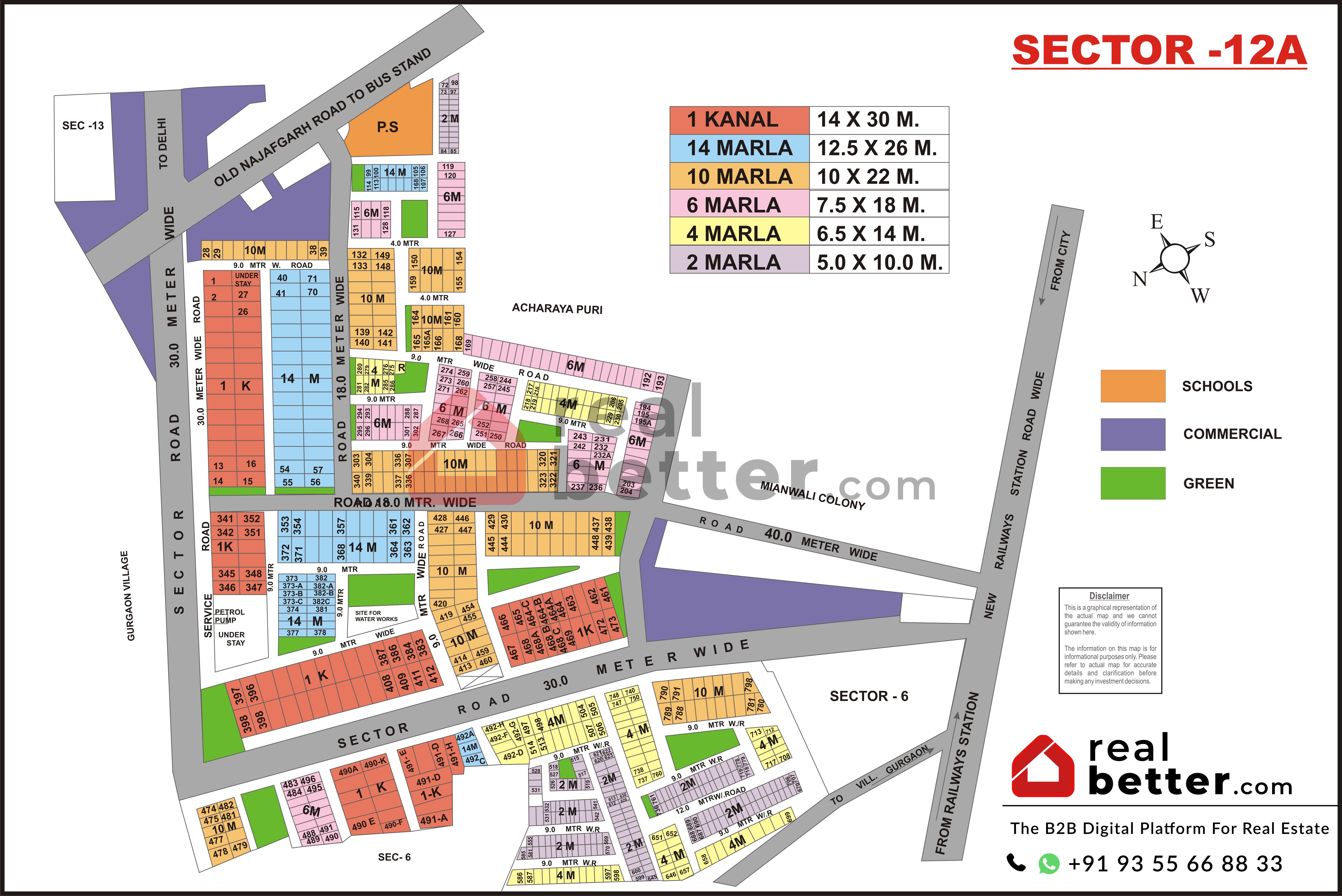 sector 12a gurgaon map