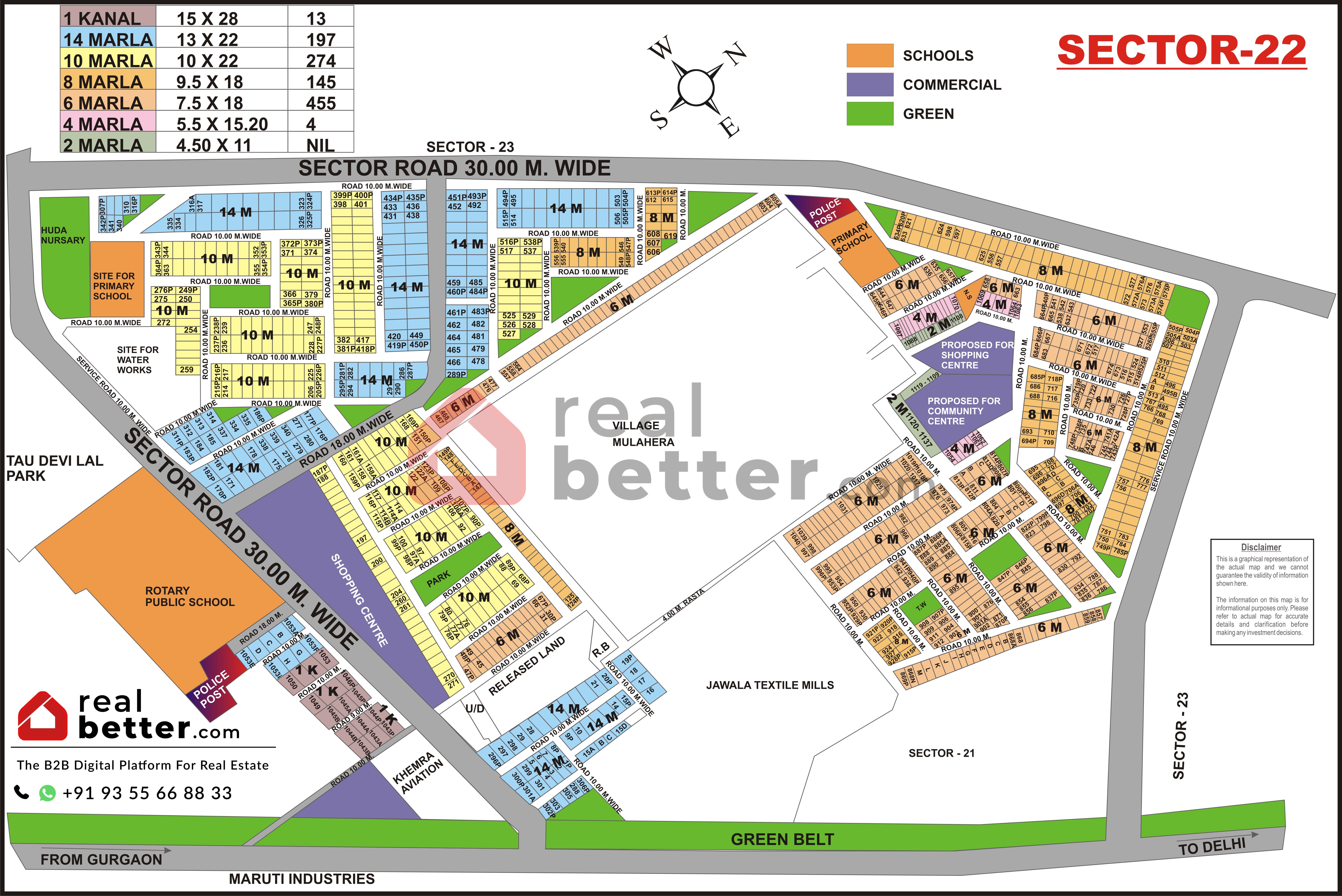 Sector 22 Plot Map