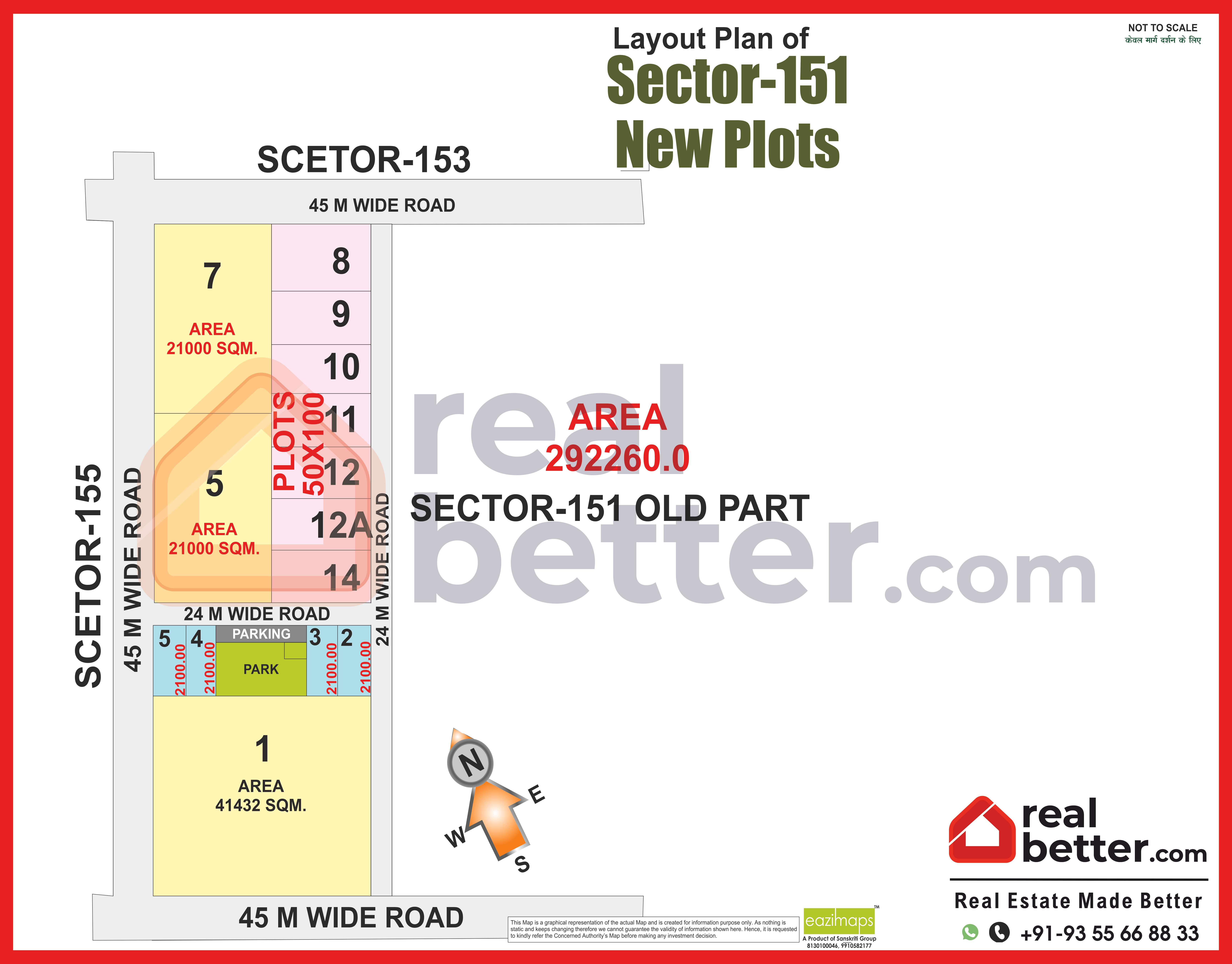 Sector-151 New Plots Map