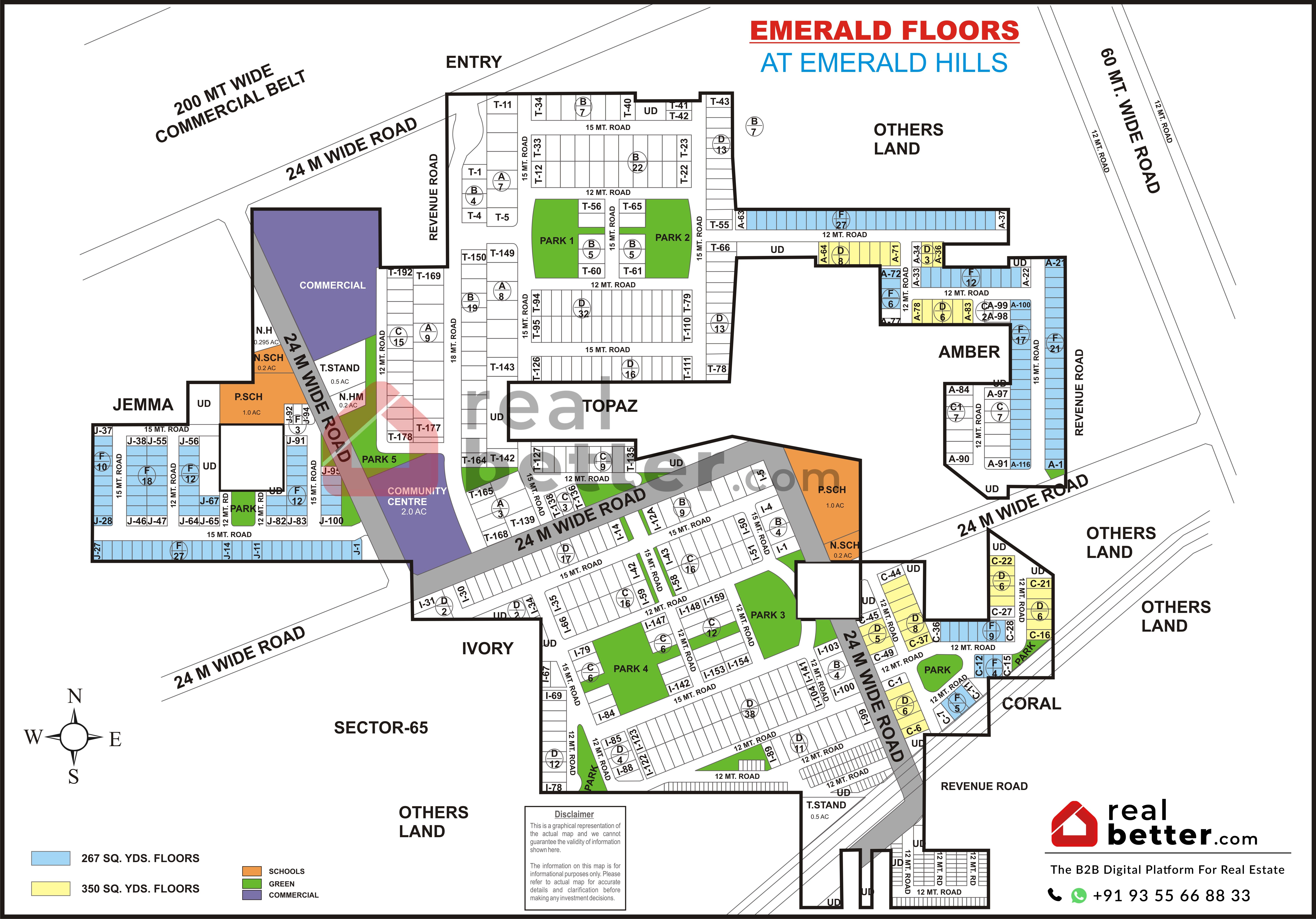 Emerald Floors Plot Map