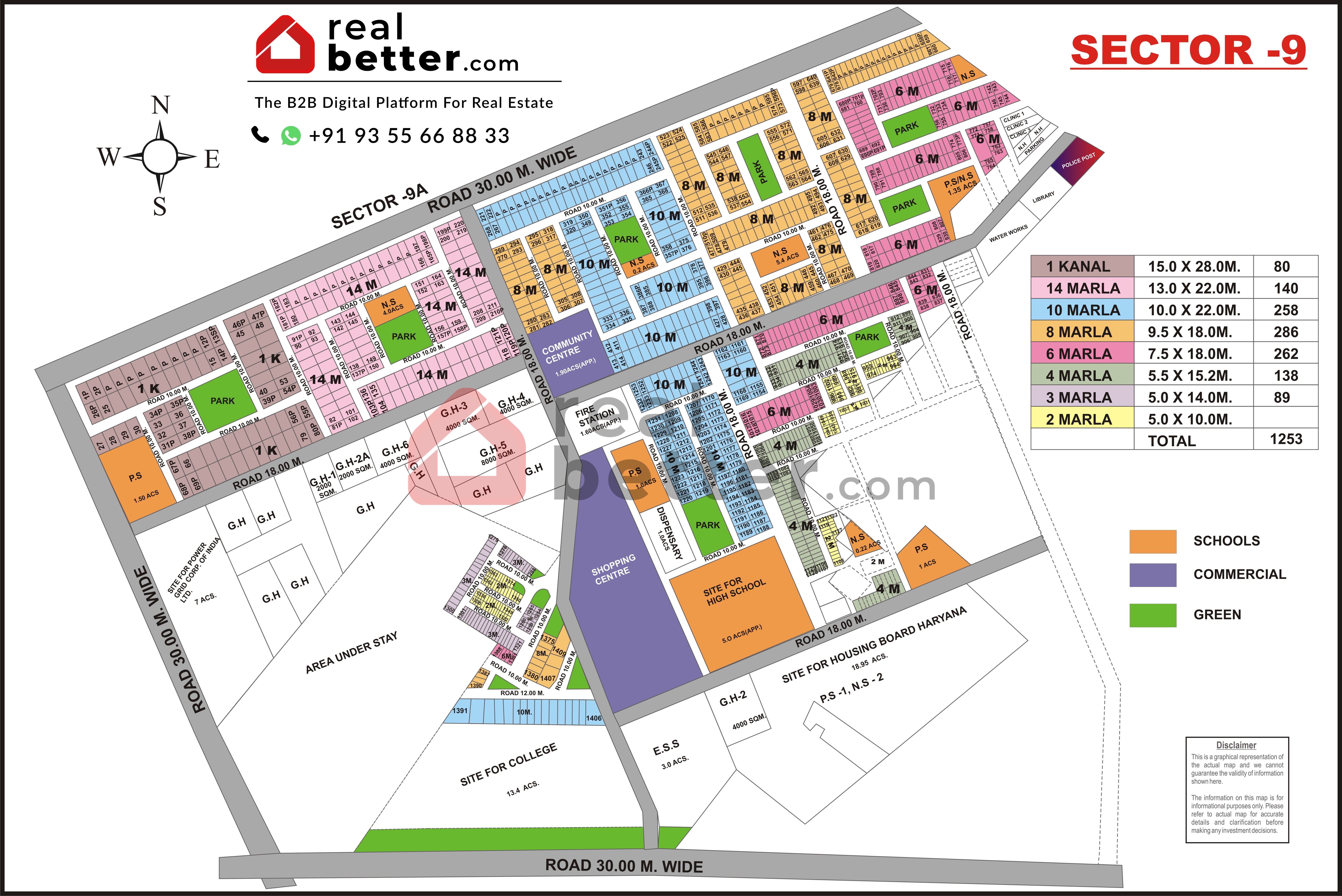 Sector 9 Plot Map