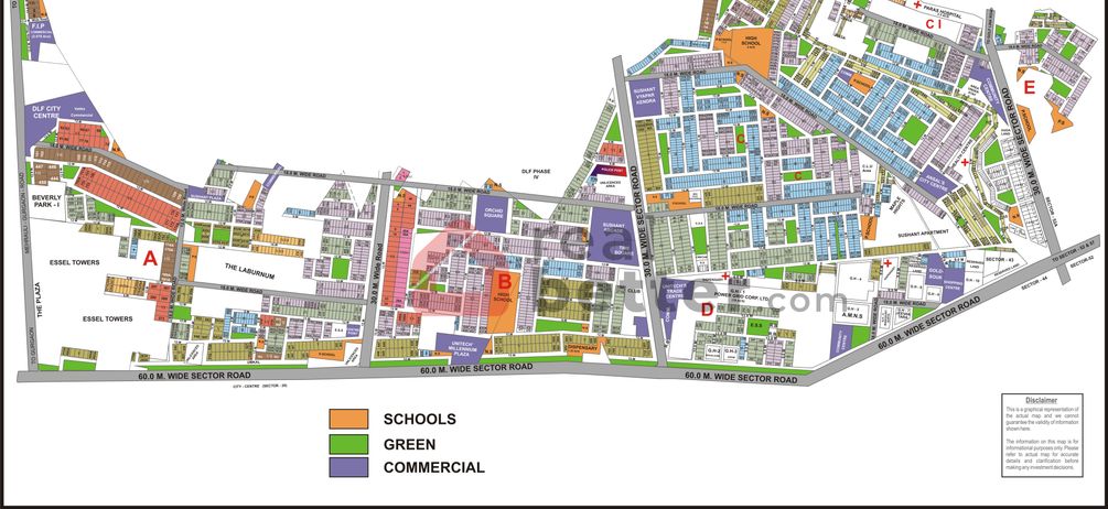 Sushant Lok 1 Map