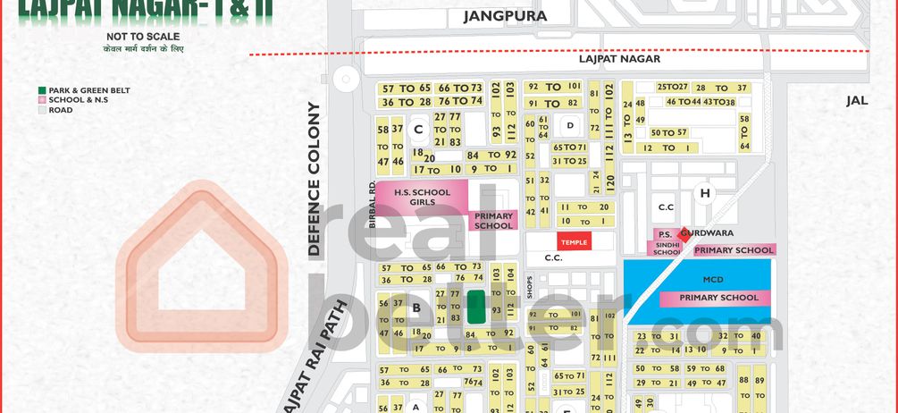 LAJPAT NAGAR -I & II Map