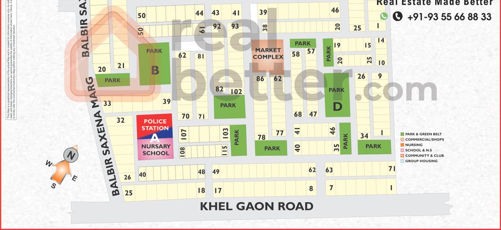 GULMOHAR PARK Map