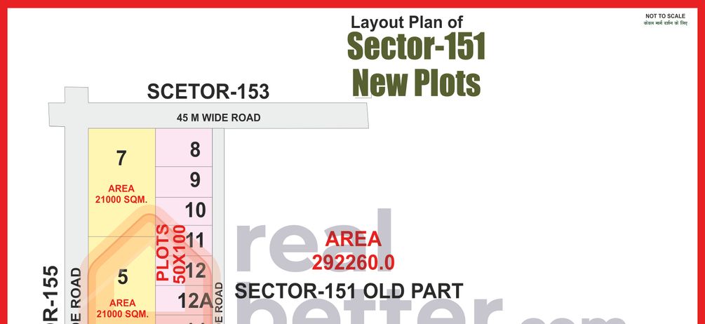Sector-151 New Plots Map