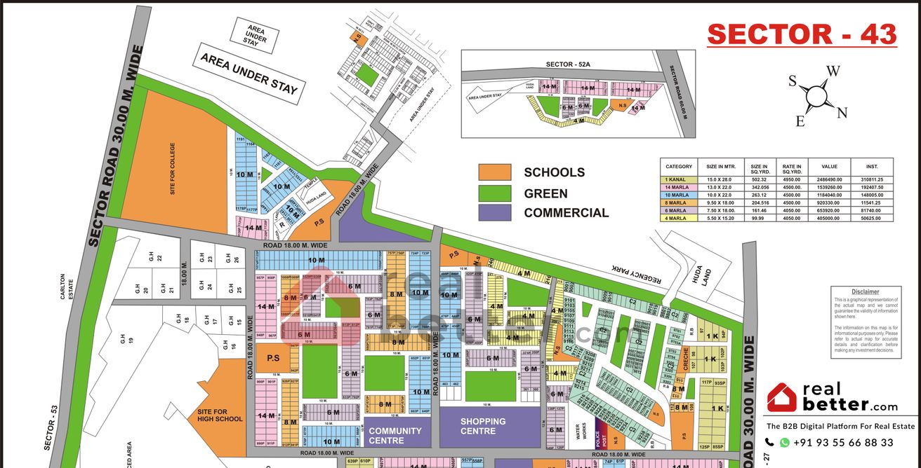 sector 43 gurgaon map